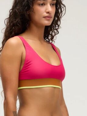 Seea sz Medium M Naya bikini top orange brown